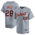 Choea D.Tigers #28 Javier B¡§¡éez Player Gray Home Limited Stitched Jerseys