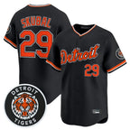 Choea D.Tigers #29 Tarik Skubal Player Black Limited Home Stitched Jerseys