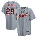 Choea D.Tigers #29 Tarik Skubal Player Gray Home Game Stitched Jerseys