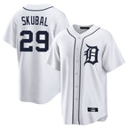 Choea D.Tigers #29 Tarik Skubal Player White Home Game Stitched Jerseys