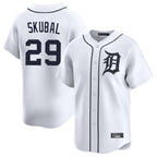 Choea D.Tigers #29 Tarik Skubal Player White Home Limited Stitched Jerseys
