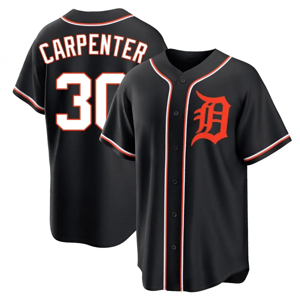 Choea D.Tigers #30 Kerry Carpenter Player Black Fashion Out Home Game Stitched Jerseys