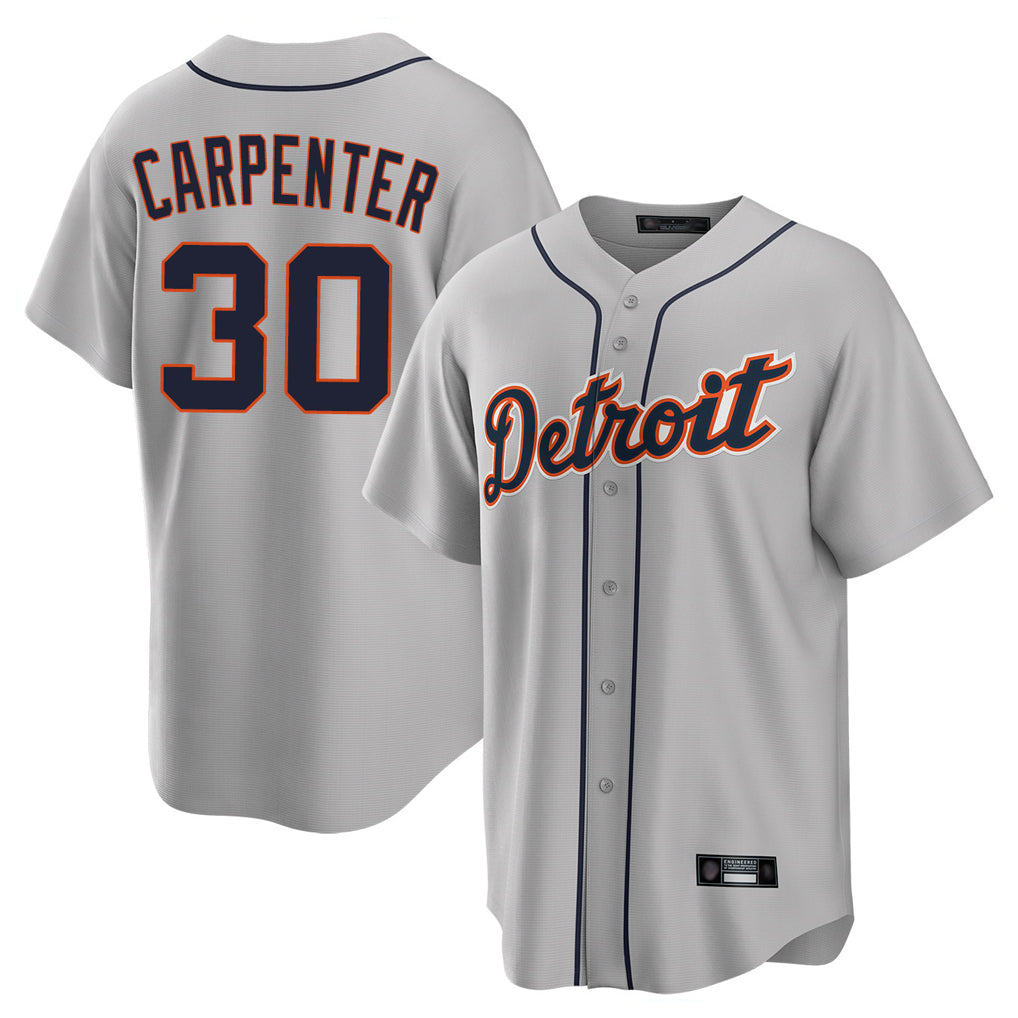 Choea D.Tigers #30 Kerry Carpenter Player Gray Home Game Stitched Jerseys