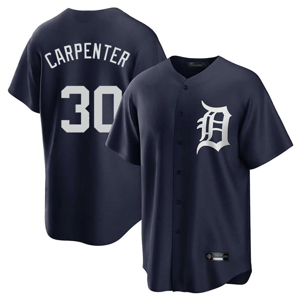 Choea D.Tigers #30 Kerry Carpenter Player Navy Game Home Stitched Jerseys
