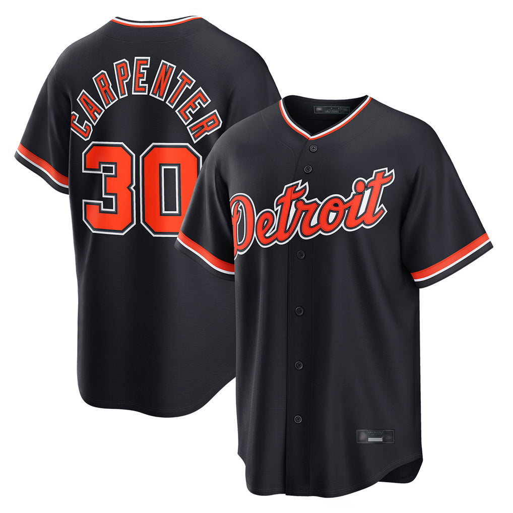Choea D.Tigers #30 Kerry Carpenter Player Navy Home Game Stitched Jerseys
