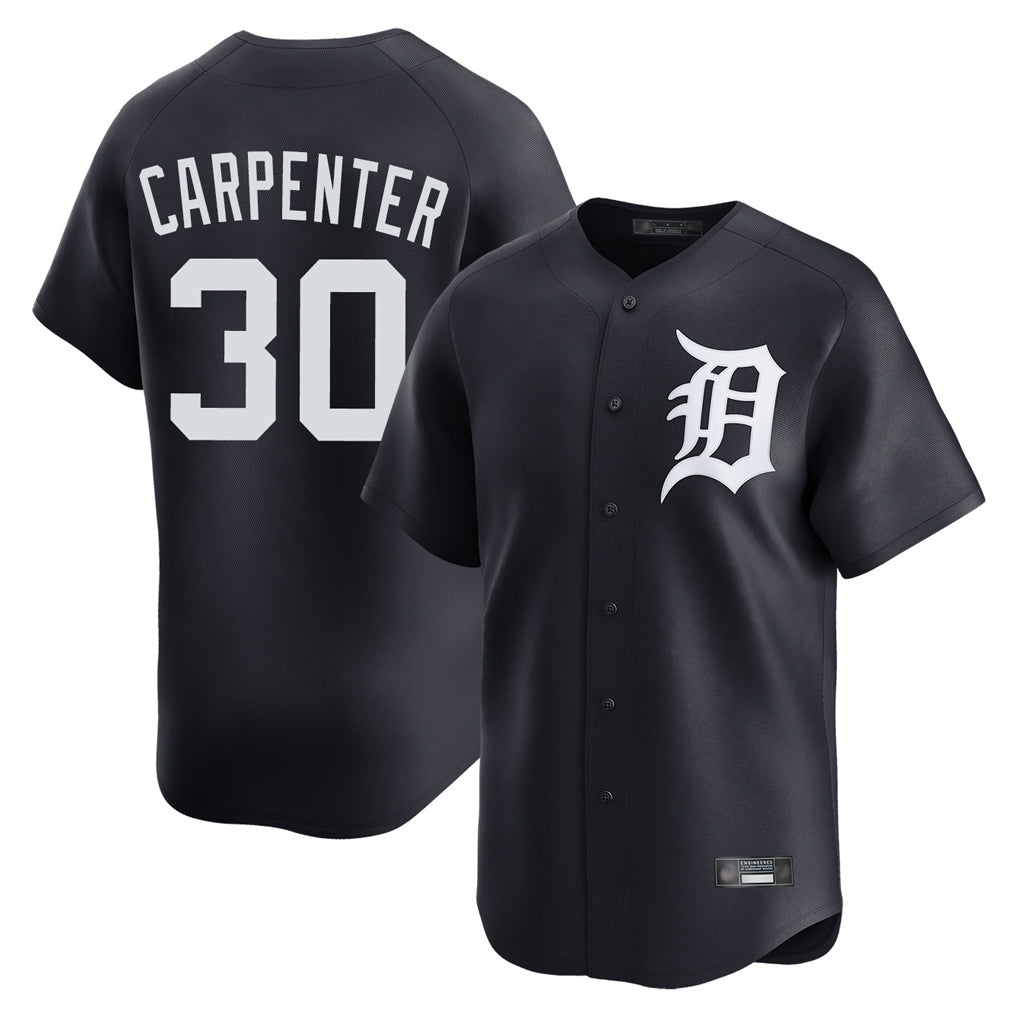 Choea D.Tigers #30 Kerry Carpenter Player Navy Home Limited Game Stitched Jerseys