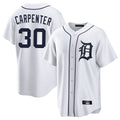 Choea D.Tigers #30 Kerry Carpenter Player White Home Game Stitched Jerseys