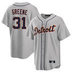 Choea D.Tigers #31 Riley Greene Player Gray Home Game Stitched Jerseys