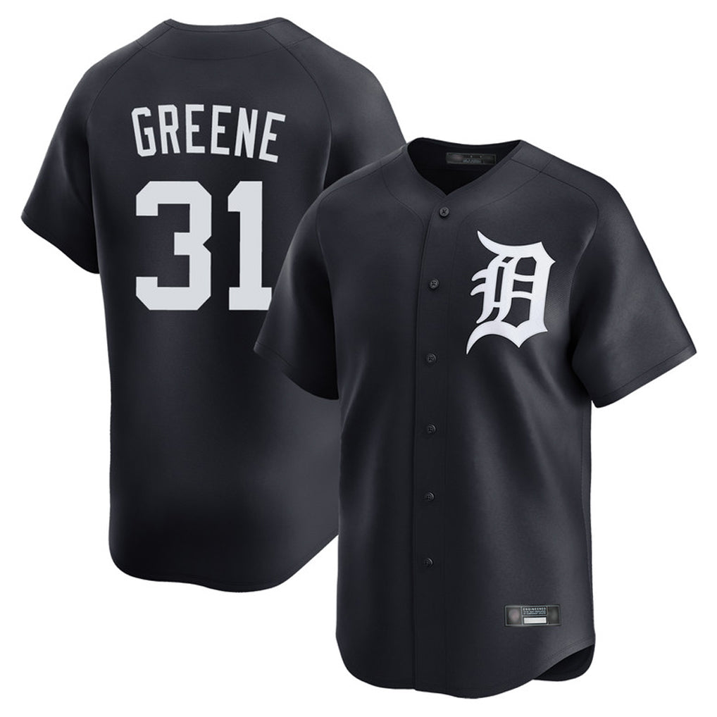 Choea D.Tigers #31 Riley Greene Player Navy Home Limited Game Stitched Jerseys
