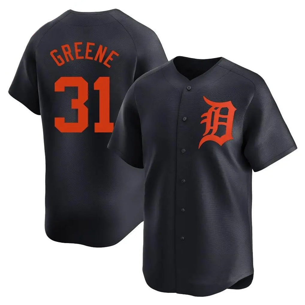 Choea D.Tigers #31 Riley Greene Player Navy Home Limited Stitched Jerseys
