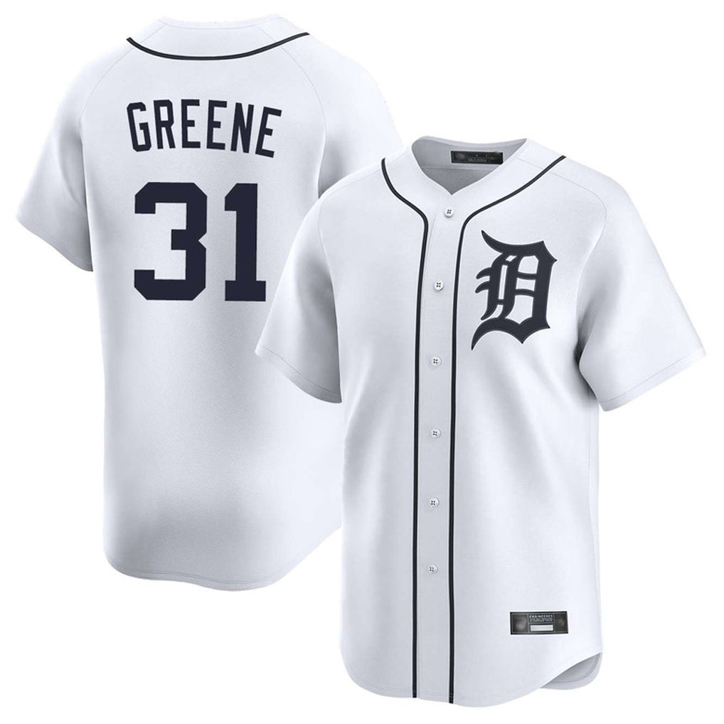 Choea D.Tigers #31 Riley Greene Player White Home Limited Stitched Jerseys