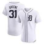 Choea D.Tigers #31 Riley Greene Player White Limited Elite Home Stitched Jerseys