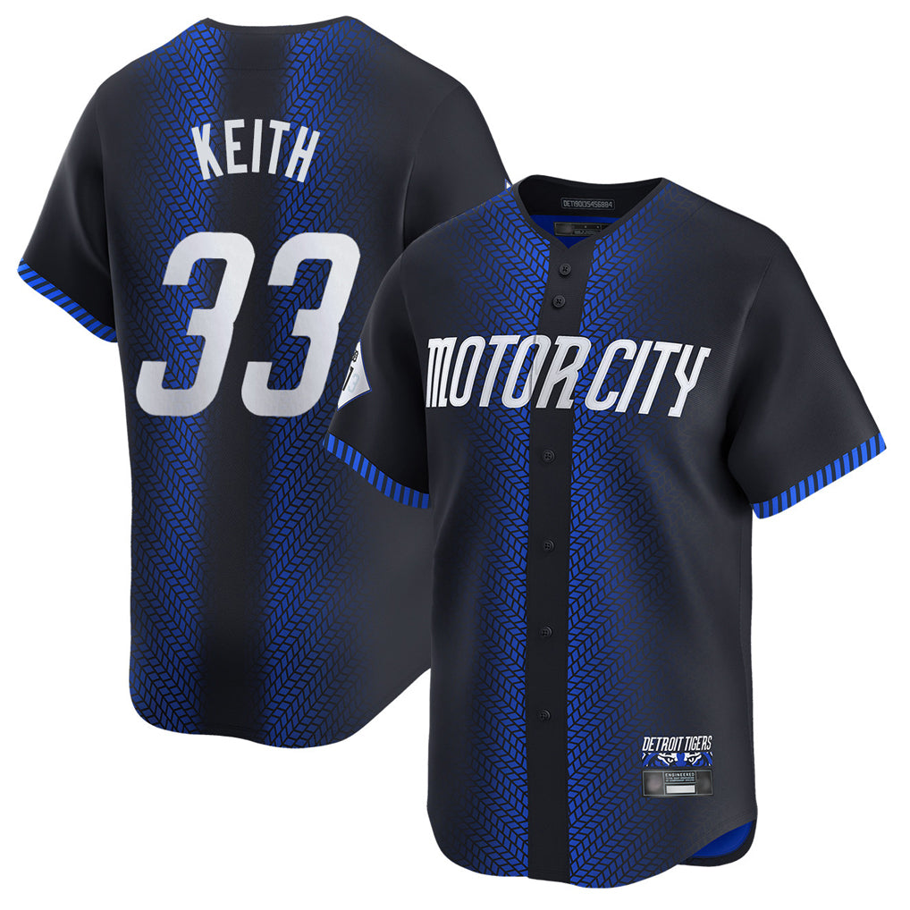 Choea D.Tigers #33 Colt Keith Player Navy City Connect Home Limited Stitched Jerseys