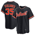 Choea D.Tigers #35 Justin Verlander Player Navy Home Game Stitched Jerseys