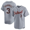 Choea D.Tigers #3 Alan Trammell Player Gray Home Limited Stitched Jerseys