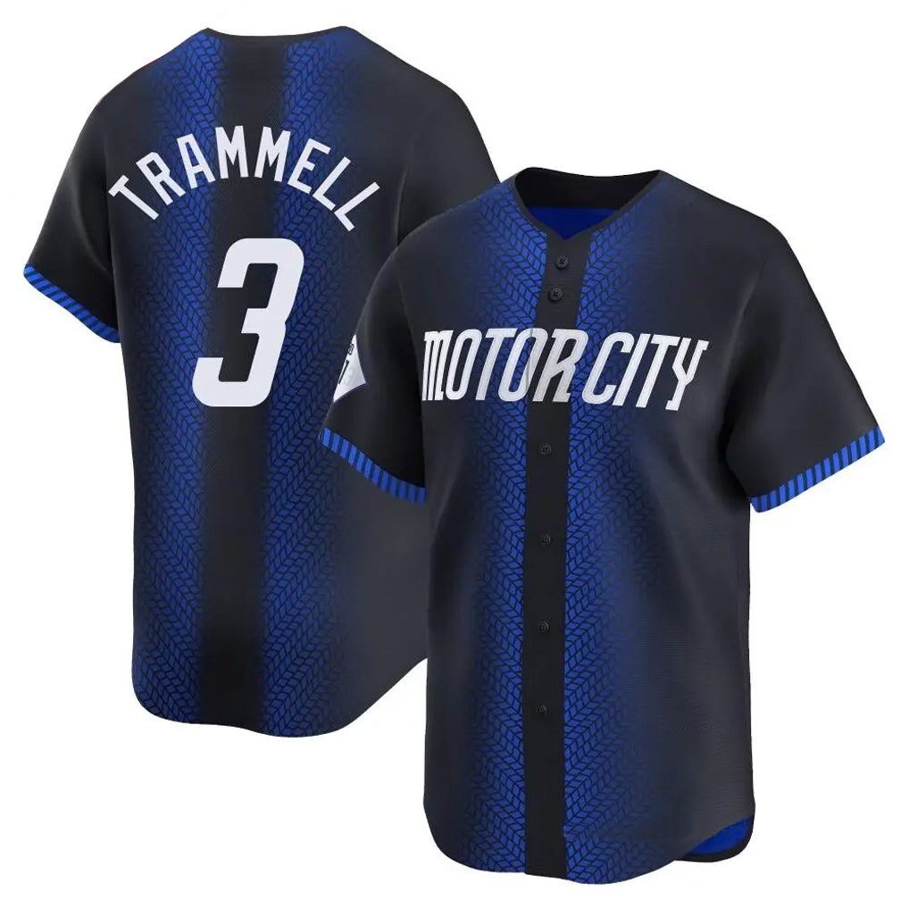 Choea D.Tigers #3 Alan Trammell Player Navy Game Home Stitched Jerseys