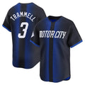 Choea D.Tigers #3 Alan Trammell Player Navy Game Home Stitched Jerseys