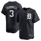 Choea D.Tigers #3 Alan Trammell Player Navy Home Limited Game Stitched Jerseys