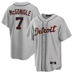 Choea D.Tigers #7 Kevin McGonigle Player Gray Home Game Stitched Jerseys