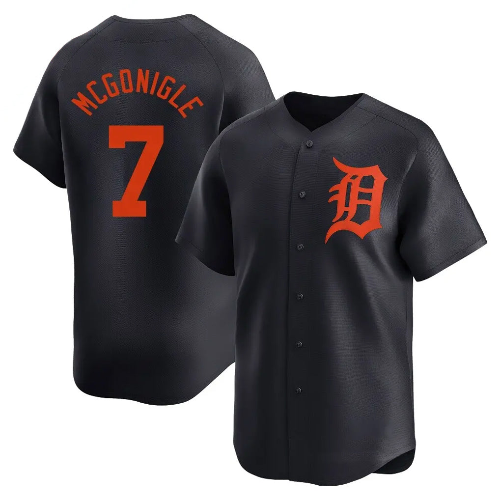 Choea D.Tigers #7 Kevin McGonigle Player Navy Home Limited Stitched Jerseys