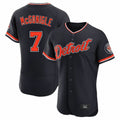 Choea D.Tigers #7 Kevin McGonigle Player Navy Limited Elite Home Game Stitched Jerseys