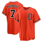 Choea D.Tigers #7 Kevin McGonigle Player Orange Home Game Stitched Jerseys