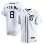 Choea D.Tigers #8 Matt Vierling Player White Home Limited Stitched Jerseys