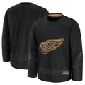 Choea D.Red wings Black 2024 Military Appreciation Practice Jersey