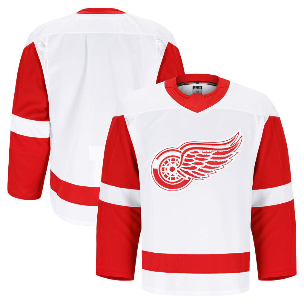Choea D.Red wings White Away Authentic Pro Jerseys