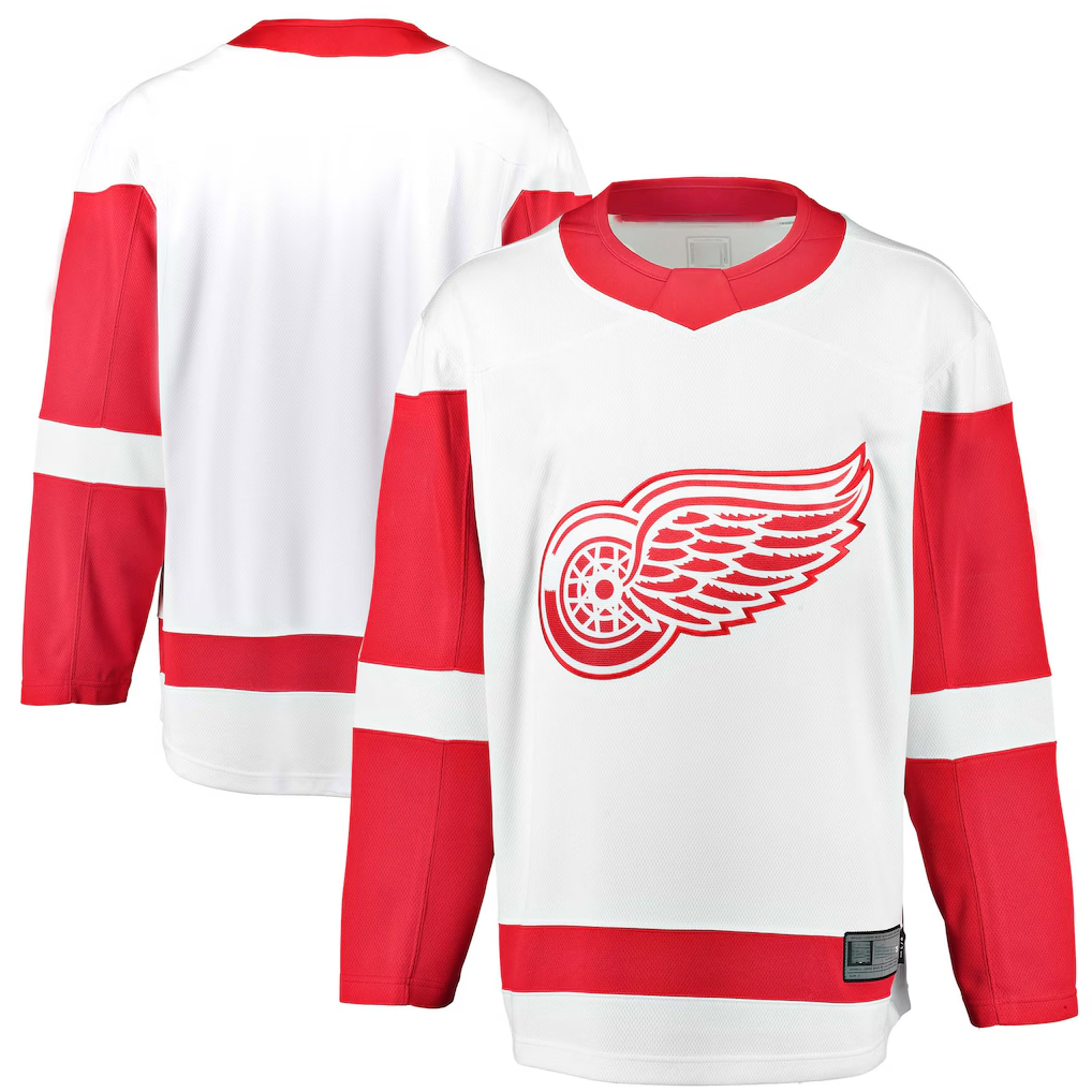 Choea D.Red wings White Breakaway Away Jerseys