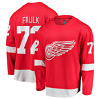 Choea D.Red wings #72 Justin Faulk Red Home Breakaway Jerseys