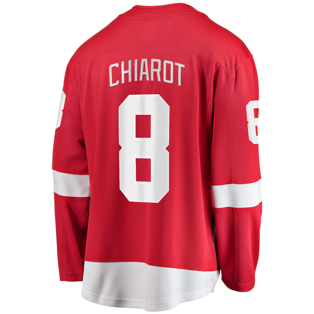 Choea D.Red wings #8 Ben Chiarot Red Home Breakaway Player Jerseys