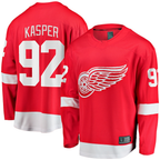 Choea D.Red wings #92 Marco Kasper Red Home Breakaway Jerseys