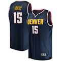 Choea D.Nuggets #15 Nikola Jokic Navy Fast Break Player Jerseys - Icon Edition