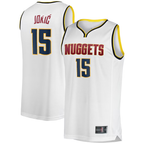 Choea D.Nuggets #15 Nikola Jokic White Fast Break Player Jerseys - Association Edition