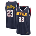 Choea D.Nuggets #23 Cameron Johnson Navy Fast Break Replica Jerseys - Icon Edition