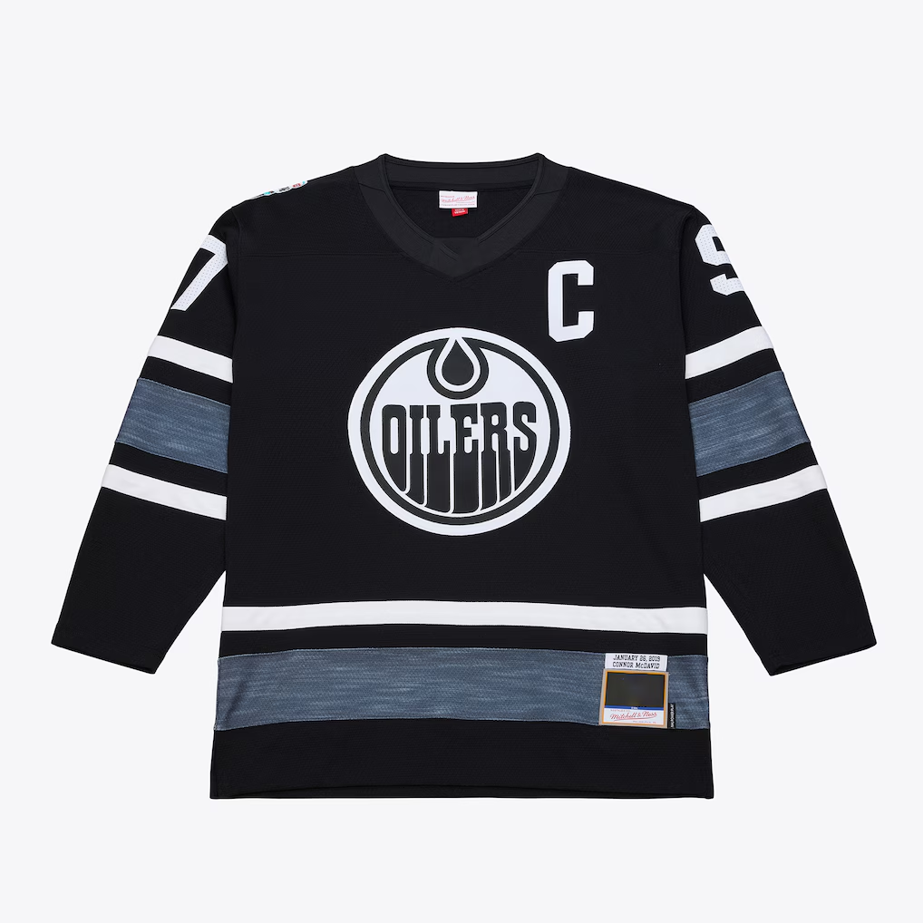 Choea E.Oilers Connor McDavid Mitchell & Ness Black 2019 All-Star Game Power Play Jerseys