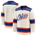 Choea E.Oilers Light Beige Alternate Premium Jerseys
