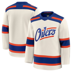 Choea E.Oilers Light Beige Alternate Premium Jerseys