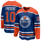 Choea E.Oilers #10 Trent Frederic Royal Home Breakaway Jerseys