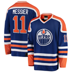 Choea E.Oilers #11 Mark Messier Blue Premier Breakaway Retired Player Jerseys