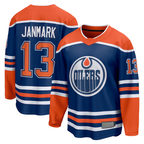 Choea E.Oilers #13 Mattias Janmark Royal Home Breakaway Jerseys