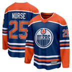 Choea E.Oilers #25 Darnell Nurse Royal Home Breakaway Player Jerseys