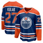 Choea E.Oilers #27 Brett Kulak Royal Home Breakaway Player Jerseys