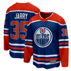 Choea E.Oilers #35 Tristan Jarry Royal Home Premier Breakaway Player Jerseys