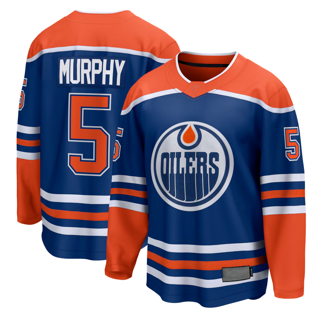 Choea E.Oilers #5 Connor Murphy Royal Home Breakaway Jerseys
