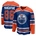 Choea E.Oilers #88 Andrew Mangiapane Royal Home Breakaway Jerseys