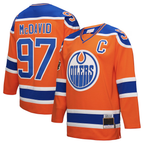 Choea E.Oilers #97 Connor McDavid Mitchell & Ness Orange Power Play Jerseys