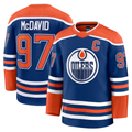Choea E.Oilers #97 Connor McDavid Royal Home Premium Jerseys