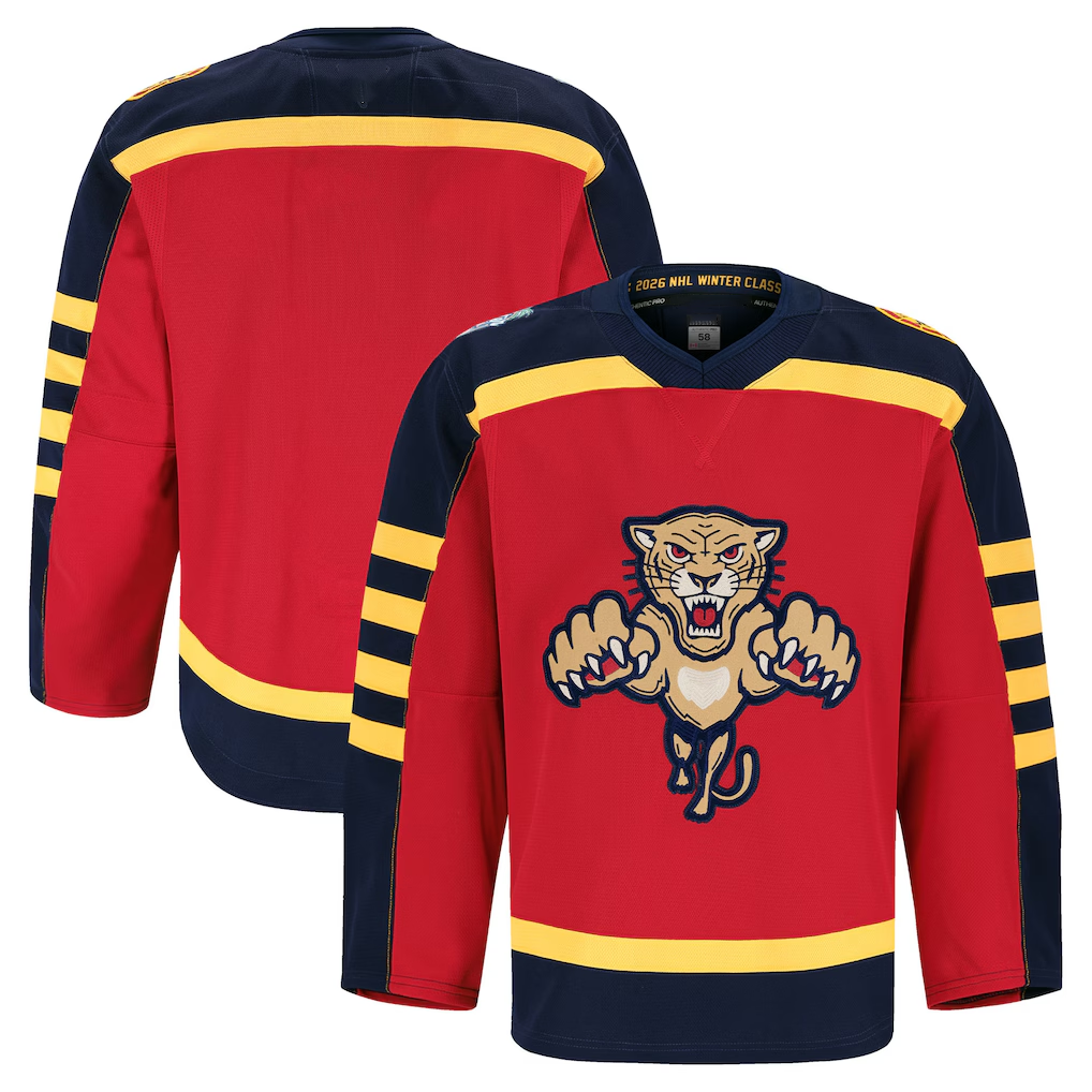 Choea F.Panthers Red 2026 Winter Classic Authentic Pro Jerseys